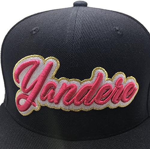 Pandahat Yandere Cursivo 3D Puff Borderyery Hat