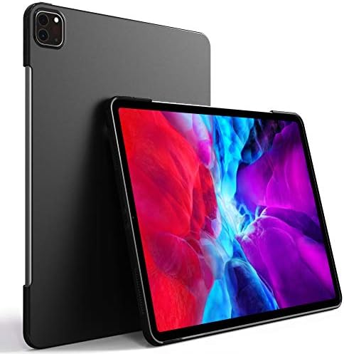Caso para iPad Pro 12,9 polegadas, Puxicu Slim Design Matte Rubber TPU Soft TPU Tampa de proteção para modelos de 2020 iPad Pro 12,9 polegadas, A2229/A2069/A2232/A2233, preto