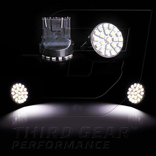 TGP T20 Branco 22 LED SMD Wedge Reverse/Backup Bulbs Par de 2001-2007 compatível com Toyota Highlander