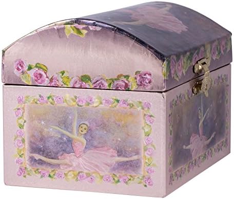 Broadway Gifts Purple Ballerina Swan Lake Music Jewelry Box