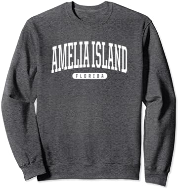 Estilo da faculdade Amelia Island Florida Sovenir Gift Sweatshirt