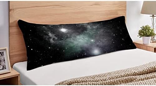UTF4C Stars Planet Galaxy Body Pillow Capa algodão 20 x 54 adultos macios com travesseiro de zíper lavável travesseiro de cama comprido para mulheres grávidas Sofá Decoração de casa