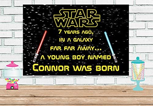 Star Wars Personalizado Banner de Aniversário de Vinil