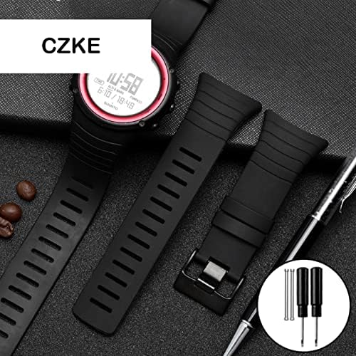 FFHAO Smart Silicone Watch Band para SUUNTO CORE RURBORT Strap pulseira pulseira de 35 mm de cinto de fenda de parafusos incluídos para parafusos