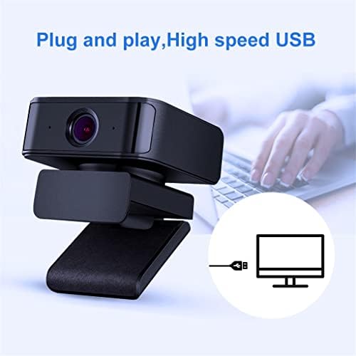 HGVVNM 360 ° Webcam automático 1080p Full HD Web Cam com câmera de reconhecimento automático USB de microfone para PC Conferência