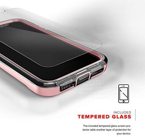 Série de íons zizo para iPhone XR Caso Militar de grau militar testado com protetor de tela de vidro temperado fumaça preta