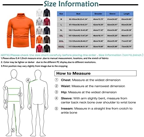 Camisola Xiaxogool para homens, suéter masculino de gola alta de gola alta 2022 Casual Casual Twisted Know