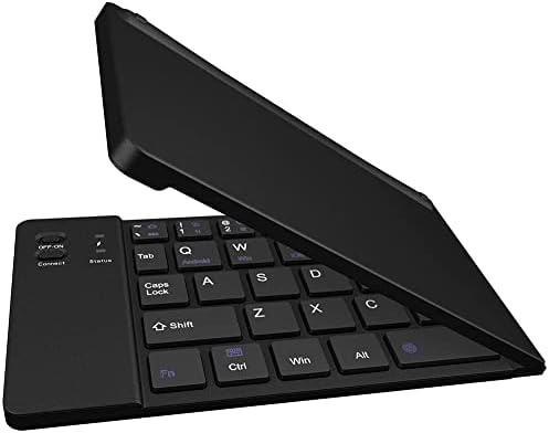 Funciona da Cellet Ultra Slim Folding Wireless Bluetooth Teclado compatível com Xiaomi Mipad com Holdrendand Phone - Teclado recarregável de tamanho completo!