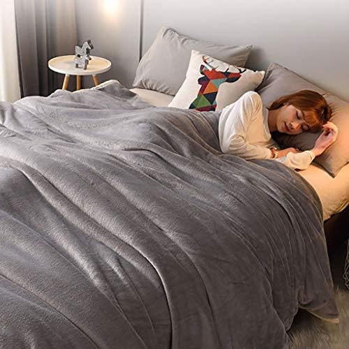 UXZDX CuJux Bergo de lã para adultos para a cama Duvet Cobertoras de cor sólida e colchas de colchas de qualidade de qualidade para
