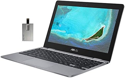 ASUS 2022 Chromebook Flip 2-em-1 360 ° 11,6 Laptop HD, processador Intel Celeron N4000, 4 GB de RAM, Memória Flash Emmc de 32 GB, Intel HD Graphics 600, Webcam HD, Chrome OS, Black, 128 GB de snowbell USB Card.