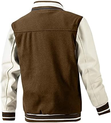 Dudubaby Plus Size Size Jaqueta de Fleece para Mens Casaco de Baseball Autumn e Inverno Novo Casual Casual Inserido Lã Casaco