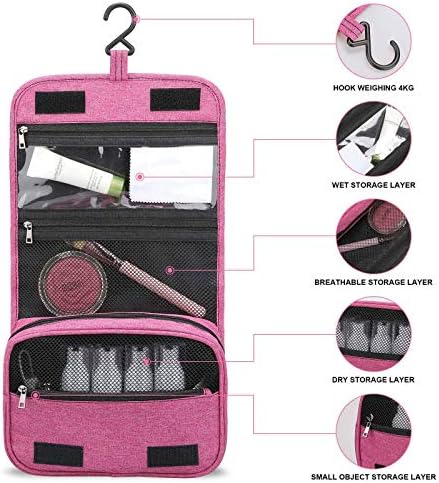 Funnystar Rainbow Pineapple Hanketility Bag com gancho suspenso para acessórios de viagens cosméticas de maquiagem