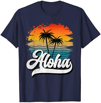 Camiseta de aloha, camisa do Havaí, camiseta do amante do Havaí, camiseta retro aloha