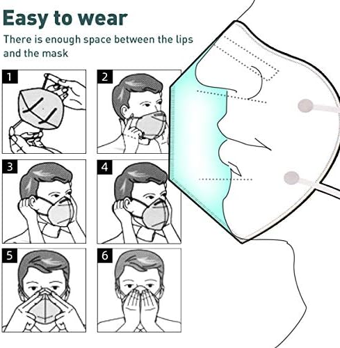 [20pack] Máscara de proteção facial reutilizável Máscara anti-capa, máscara de face completa ajustável à prova de poeira