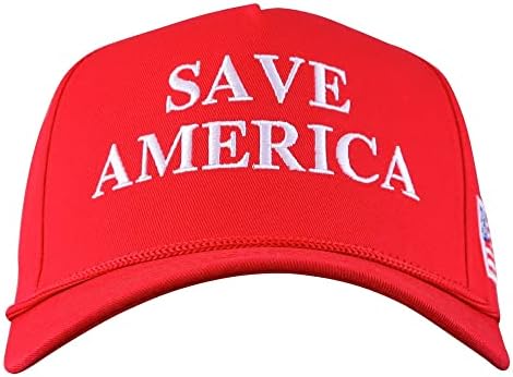 Donald Trump Red Save America Hat | Trump 2024 Maga Style USA Trucker Hat para republicanos e apoiadores de presidente | Ótimo para Rally Trump