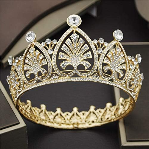 Dudodoo Coroa de casamento noiva e coroas queen pêlos de jóias de jóias de jóias de cristal DiADEM PROMCELTION PARCESTORIA DO CABELO