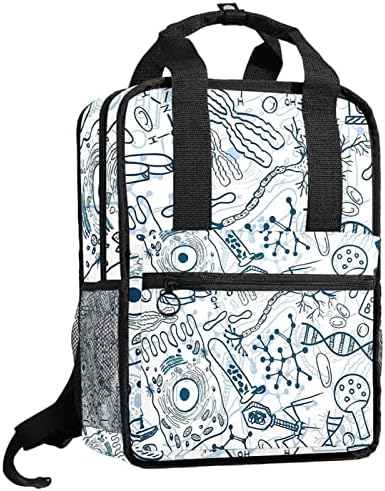 Mochila de viagem VBFOFBV, mochila laptop para homens, mochila de moda, química pintando azul
