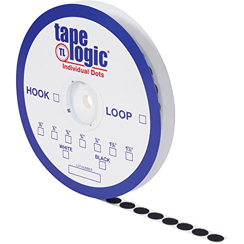 Caixas Fast Tape Logic® Dots individuais, gancho, 7/8 , branco