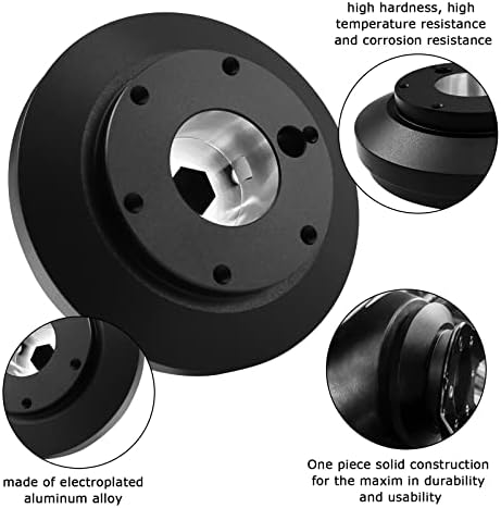 Adaptador de cubo curto do volante do Motafar, Kit de chefe do adaptador de cubo universal de 6 orifícios para Ford Mustang