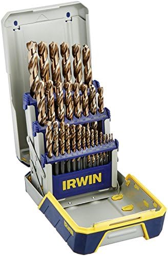 Bits de broca de Irwin com Turbomax Bits & Case, 29 peças