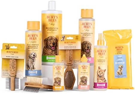 Abelhas de Burt para cães shampoo de cães naturais | Melhor shampoo para cães para controle de odor, feito com maçã e alecrim