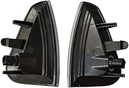 Kyyet Marcador lateral Signal Signal Corner Light Conjunto com lâmpadas compatíveis com 2005 2006 2007 2008 2009 2010 Dodge Charger substitui CH2550124 CH2551126