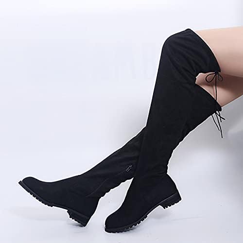 Botas para mulheres joelhos altas as botas de conforto botas por muito tempo sobre mulheres saltos botas sapatos joelho inverno botas femininas coxa botas altas tamanho 15