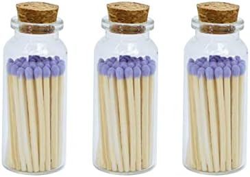Matches de segurança em jar - greve no frasco de vidro de garrafa 2 polegadas de palmilhas