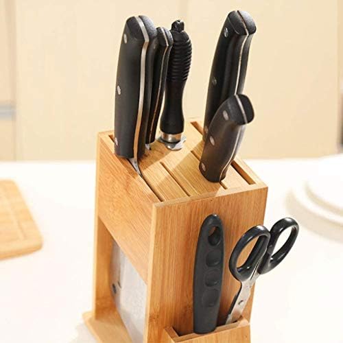 Faca de bambu de palha - suporte da cozinha da cozinha da cozinha da cozinha da cozinha de estoque de rack rack rack prateleira