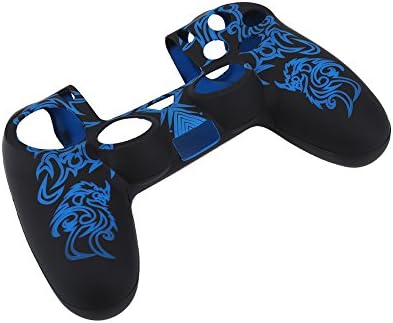 Caso de DJDK para controlador PS4, capa de silicone macia cobertura de casca de pegada para PlayStation 4 ps4 controlador