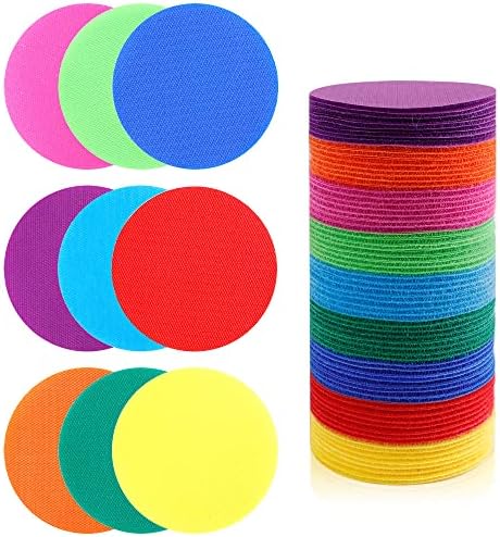 135pcs Marcadores de carpetes 4 Para crianças, marcadores de círculo de ponto de vista multicolor