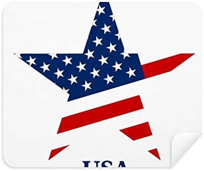 America Star Flag The USA Pattern Cleaning Ploth Screen Limpador 2PCS Camurça Fabric