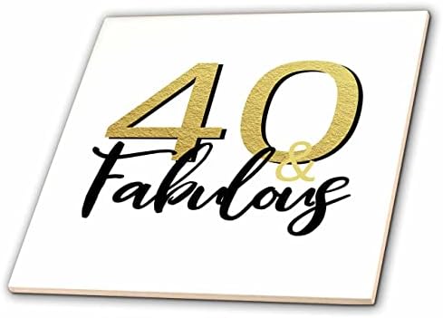3drose Janna Salak Designs Birthday - 40 e Fabulous - Tiles