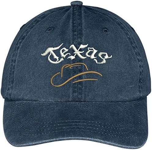 Trendy Apparel Shop Texas Cowboy Bordado Coroa Soft Capinho de algodão escovado