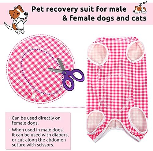 Traje de recuperação cirúrgica de cães de gorsbark para cães pequenos, neutralização de traje de recuperação para gatos de cães