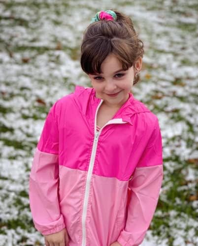 Arshiner garotos meninas com capuz Jackets de chuva de chuva impermeabilizados quebra -vento compactáveis ​​para crianças