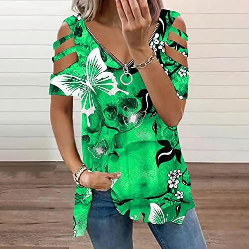 Trepistas de camiseta de colheita Tops para mulheres Túnicas casuais de verão feminina PETA PETA MANAGEM CUSHO DE MANAGEM CHURTO DO PESCO