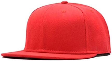 Qohnk Novos homens homens femininos cor de cor sólida Cap boné de hip -hop Caps de couro chapéu de chapéu esportivo