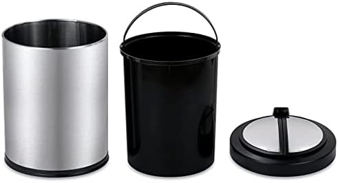 Bonad banheiro lixo lata em casa aço inoxidável Smart Induction lata lata de estar sala de cozinha quarto criativo rotativo lixo