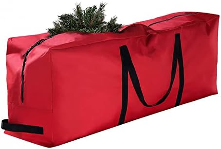Tote de armazenamento de Natal, Garage Totes grandes sacos de armazenamento com zíper grande alças fortes de armazenamento