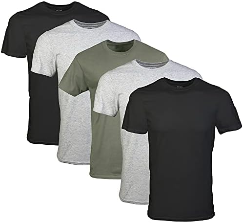 Camisetas da tripulação masculina de Gildan, multipack, estilo G1100