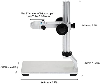JF-Xuan G600 Alumínio Stand Stand Suporte Suporte de Levantamento Compatível com Microscópio Digital Microscópios USB (Color