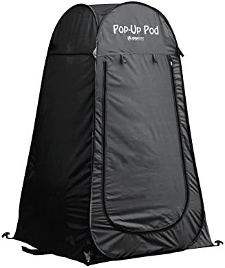 Gigatent Privacy Portable Pop POD para acampar, ciclismo, banheiro, chuveiro, praia e vestiário preto