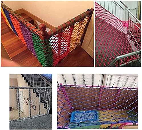 HappLignly Safety Protection Net, redes de corda de escalada, rede segura de escada ao ar livre, rede de nylon corda de carga de carga de rede de decoração de jardim de decoração de hammock de rede)