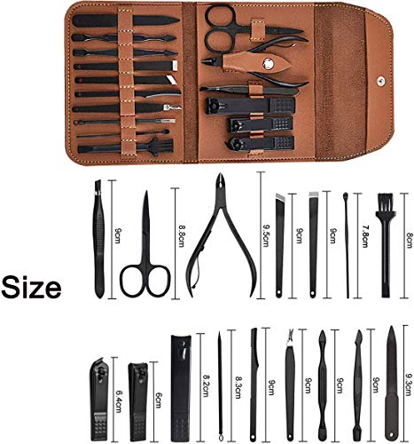 Conjunto de manicure de pedicure de 35pcs, ferramentas profissionais de cuidados com o kit de pedicure de unhas, conjunto