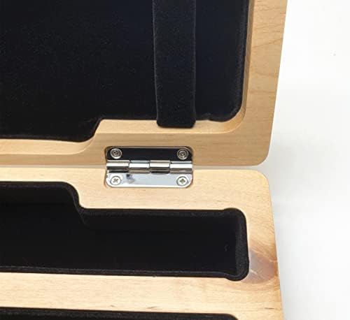 Jiayouy Maple 17 buracos Caixa de caixa de flauta e bolsa de transporte com alça de ombro ajustável Durável para tocadores
