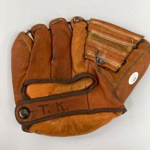 ENOS Slaughter assinou o modelo Rawlings de 1950 Modelo de Baseball Glove JSA CoA - luvas MLB autografadas