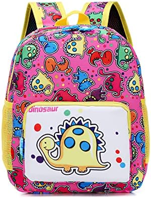 Voici et voila mochila para meninas para meninas bolsa de dinossauro pequena para meninas 3-5 crianças bolsas de escola fofas jardim de infância de jardim de infância para crianças