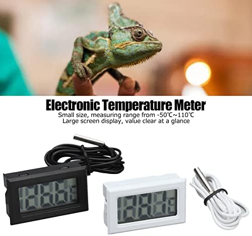 2PCS Termômetros digitais eletrônicos Medidor de temperatura do termostato com sonda -50 ℃ ~ 110 ℃/5%～ 80%