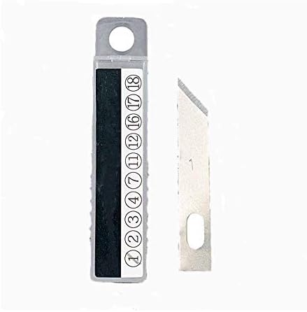 20pcs lâminas de aço inoxidável para filmes telefônicos cortadores de ferramentas artesanato hobby faca diy bisturi bistur